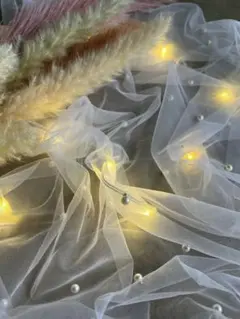 ウェルカムスペース　結婚式　パールチュール　LEDライト