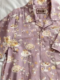カールヘルム　フラワーゼリープリントシャツブラウス　ラベンダー