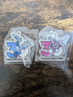 ポケモン30周年メタルチャームマスコット　ディアルガ　パルキア