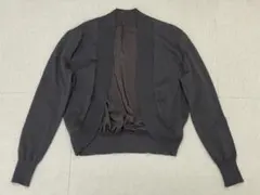 (L03274) カーラ Cara 異素材シルク混ボレロカーディガン