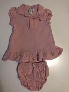 美品　Ralph Lauren ピンク セット アップ　S/M 90センチ