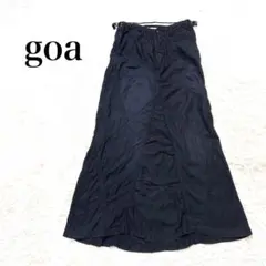 goa 00s Y2K ミリタリーリメイクパッチワークロングスカート リネン混のサムネイル