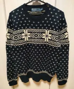 コットンニット　セーター　ラルフローレン ノルディック