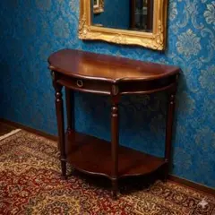 み*ん様 美品 高級 イタリア製 家具 大理石天板 コンソールテーブル