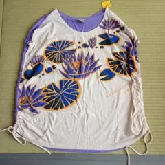 【未使用品】キーヤンスタジオ　プリントTシャツ　ノースリーブ　F