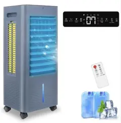 冷風扇風機【3方向で吸水し冷感UP】冷房LED液晶画面 8L大容量タンク イオン 冷風扇 冷風扇風機 【3方向で吸水し冷感UP】LED液晶画面 8L大容量