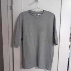 ユニクロ　エアリズムコットン　オーバーサイズTシャツ　ボーダー
