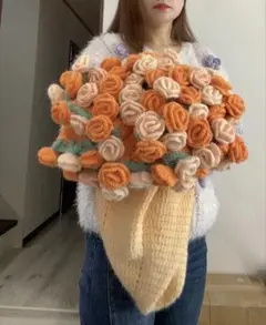 バラの花束ブランケット直径118cm，69本の大きな花ストール - メルカリ