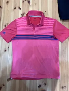 adidas ゴルフポロシャツ L 赤