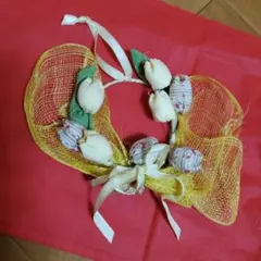 ハンドメイド チューリップリース