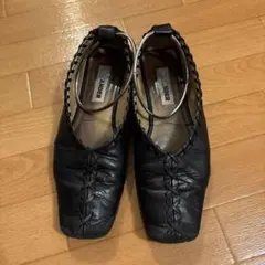 JIL SANDER Ringバレリーナ レザー　フラットシューズ35 1/2のサムネイル