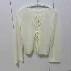 【未使用品】SELECTMOCA リボン シアートップスのサムネイル