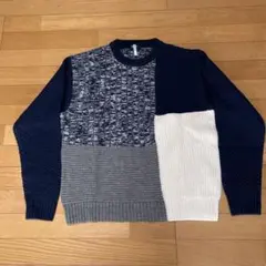 BEAMS ブロックカラー ニットセーター サイズL