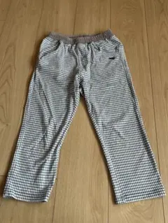 KP Boy (ニットプランナー) 恐竜刺繍入りチェック柄ロングパンツ140