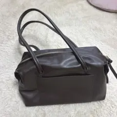 GLOBAL WORK ダークブラウン ハンドバッグ