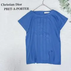 クリスチャンディオール　プレタポルテ　Tシャツ カーディガン　青　S