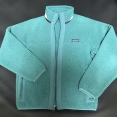 90s Patagonia フリースジャケット レトロX キッズ14 ターコイズ