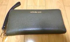 期間限定お値下げ✨️MICHAEL KORS 長財布 リストレット付き オリーブ