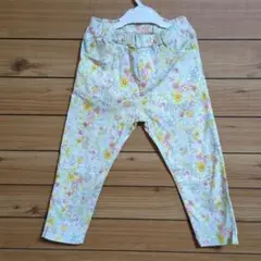 花柄スリムフィットパンツ