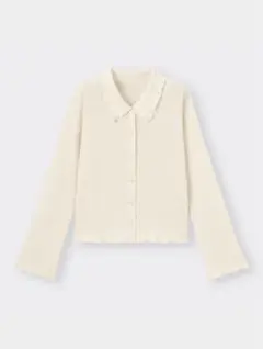 GU コンパクトポロカーディガン M 30 NATURAL ナチュラル