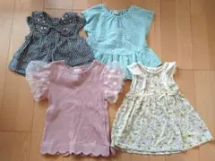 ☆サイズ100 〜110☆　女児トップス4枚セット