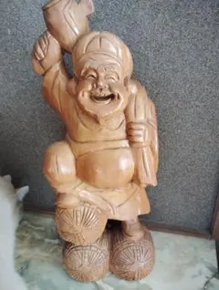 木製 福の神像 約25cm - メルカリ