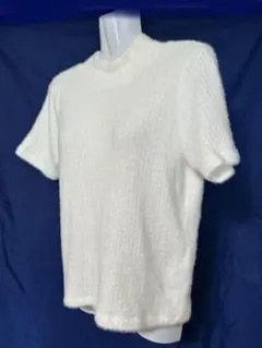 ZARAふわふわ半袖シャギーニット