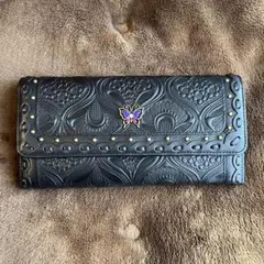 ANNA SUI シエスタ ブラック 黒 長財布 柄のサムネイル