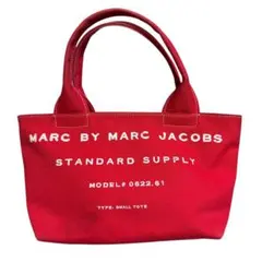 マークバイ マークジェイコブス キャンバス トートバッグ スタンダード レッド