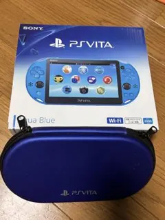 PSVita 本体 PCH-2000 アクアブルー 箱あり メモリーカード付き - メルカリ