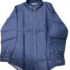 新品未使用✨DoCLASSE ドゥクラッセ 長袖シャツ メンズ Ｓ　総柄 ブルーのサムネイル
