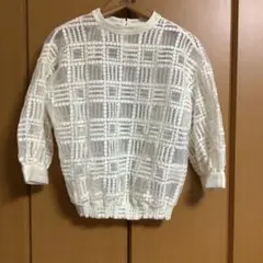 BACK NUMBER デザイン七分袖ブラウス　No.140