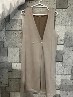 美品✨ Vida Roseo ワンピース コート 薄ピンク‼️ ノースリーブ