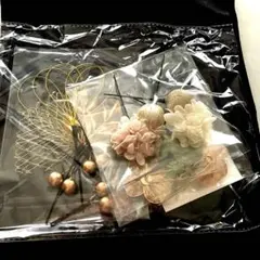 ヘアアクセサリー ヘッドパーツ 髪飾り・花飾りドライフラワーセット