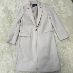 訳あり　JUSGLITTY ジャスクリッティ　チェスターコート　薄ピンク