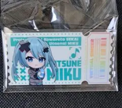 プロセカ　初音ミク　アクリルバッジ　映画　ローソン　バツミク