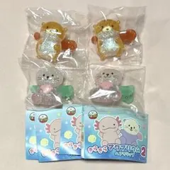 きらきらアクアリウム ヘアクリップ らっこ かわうそ 4点セット
