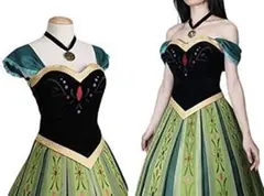 【美品】アナと雪の女王 アナ ドレス コスプレ