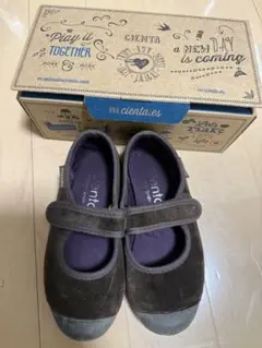 cienta ベロアシューズブラウン26