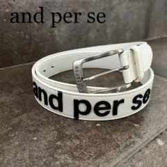 and per se LOGO BELT アンパスィ ロゴベルト メンズ
