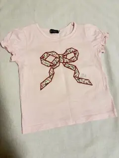BeBe リボン刺繍 ピンク Tシャツのサムネイル