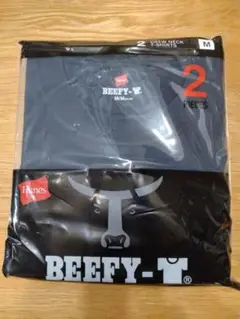 ビーフィー 2枚組 紺　ネイビーメンズ ユニセックス Tシャツ 半袖