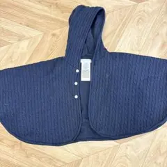 Ralph Lauren ネイビー ケーブルニット ポンチョ