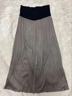 プリーツ マタニティパンツ M L