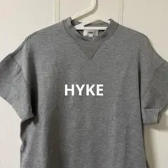 HYKE テンセルハイネックワンピース　グレー　size2のサムネイル