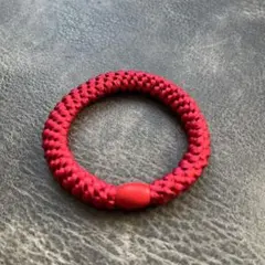 DIESEL Red Knit Bangle Y2KBracelet - メルカリ
