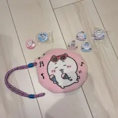 ちいかわ グッズ　マグネット　缶バッチ ポーチ　7個セット