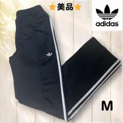 【美品】adidasファイヤーバード ジャージ トラックパンツ M 黒 ブラック