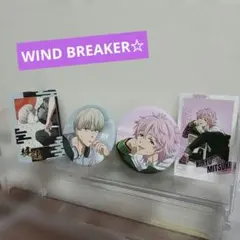 WIND BREAKER　梶蓮　桐生三輝　缶バッジ　カード