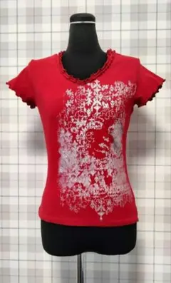 JEAN PAUL GAULTIER❁VネックTシャツ ❁フリル/ Y2K/美品のサムネイル